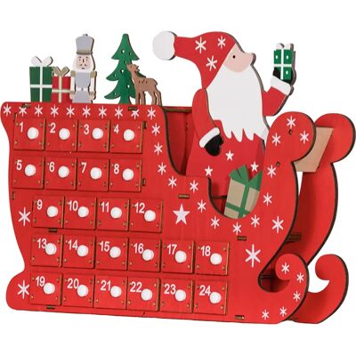 HOMCOM - Adventskalender - Rot - Adventskalender HOMCOM - Adventskalender - Rot - Adventskalender