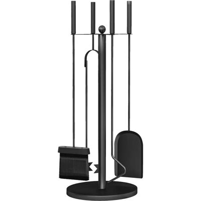 Outsunny - 5-teilige - Schwarz - Metall - Fireplace Tools Outsunny - 5-teilige - Schwarz - Metall - Fireplace Tools