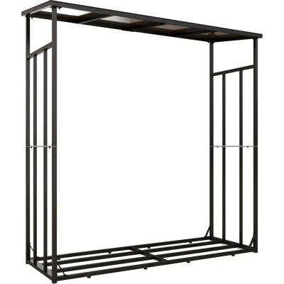 Outsunny - Kaminholzregal - Metal - Porta legno Outsunny - Kaminholzregal - Metal - Porta legno