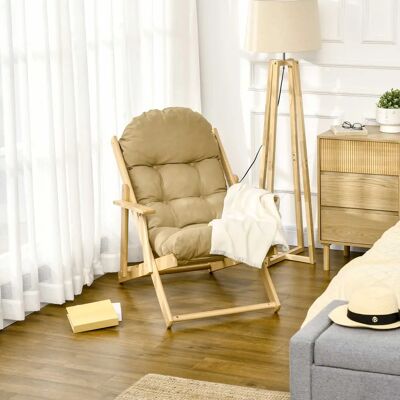 Sillón de relax HOMCOM - Silla reclinable ajustable - Marrón Sillón de relax HOMCOM - Silla reclinable ajustable - Marrón