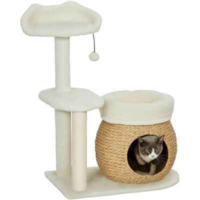 PawHut Kissa-puu - 79 cm sisal-pylväillä - Sopii kissoille jopa 5 kg PawHut Kissa-puu - 79 cm sisal-pylväillä - Sopii kissoille jopa 5 kg