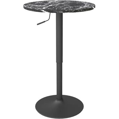 HOMCOM Marmori Ø60 Baarijärjestelmä - Musta - 68-93,5 cm HOMCOM Marmori Ø60 Baarijärjestelmä - Musta - 68-93,5 cm