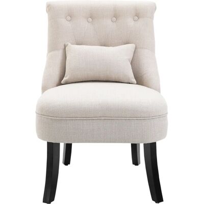 HOMCOM - Relaxsessel - Blanco cremoso - Aspecto lino - Armchair HOMCOM - Relaxsessel - Blanco cremoso - Aspecto lino - Armchair