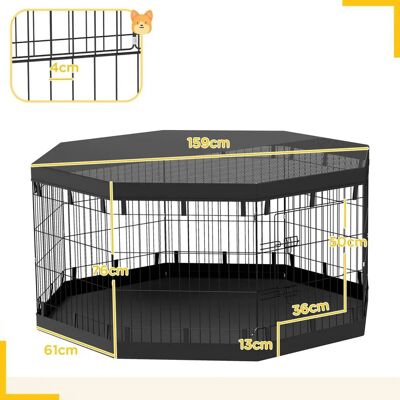 PawHut - PawHut Puppy Playpen - Hengittävä verkkoside - Koiran aituri PawHut - PawHut Puppy Playpen - Hengittävä verkkoside - Koiran aituri