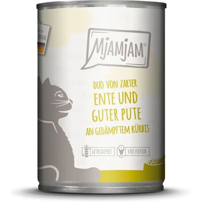 Nourriture pour Chat Duo MjAMjAM - 6 x 400g - Sans céréales, Riche en protéines, Naturel Nourriture pour Chat Duo MjAMjAM - 6 x 400g - Sans céréales, Riche en protéines, Naturel