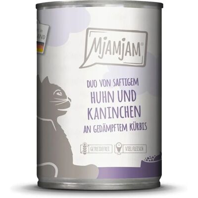 MjAMjAM Wet Cat Food - Duo Chicken & Rabbit with Steamed Pumpkin MjAMjAM Wet Cat Food - Duo Chicken & Rabbit with Steamed Pumpkin