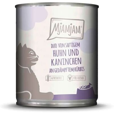 Karma mokra dla kotów MjAMjAM Duo 6 x 800 g - Kurczak i królik na parze Karma mokra dla kotów MjAMjAM Duo 6 x 800 g - Kurczak i królik na parze