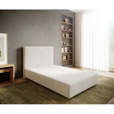 DELIFE Bett Dream-Well 120x200 Bouclé Creme-Weiß DELIFE Bett Dream-Well 120x200 Bouclé Creme-Weiß
