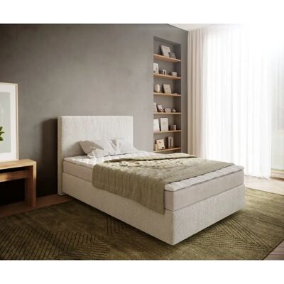 DELIFE - Dream-Well - 120x200 - Creme-Weiß - Boxspringbett DELIFE - Dream-Well - 120x200 - Creme-Weiß - Boxspringbett