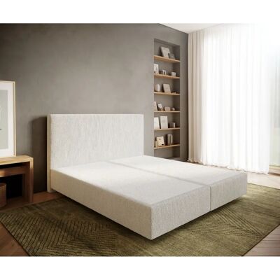 DELIFE Dream-Well 180x200 cm Boxspringbett Frame - Creme Weiß - Modernes Design DELIFE Dream-Well 180x200 cm Boxspringbett Frame - Creme Weiß - Modernes Design
