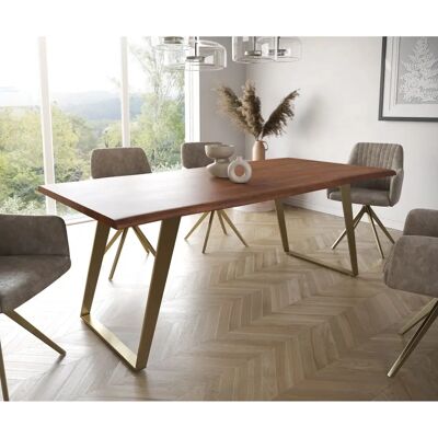 DELIFE Edge 200x100 Akazie Esstisch - Esstisch DELIFE Edge 200x100 Akazie Esstisch - Esstisch