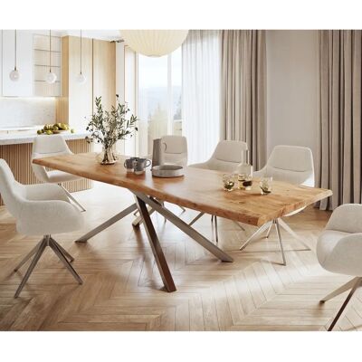 DELIFE - Edge 300x100 XL - Akazie Natur - Esstisch DELIFE - Edge 300x100 XL - Akazie Natur - Esstisch