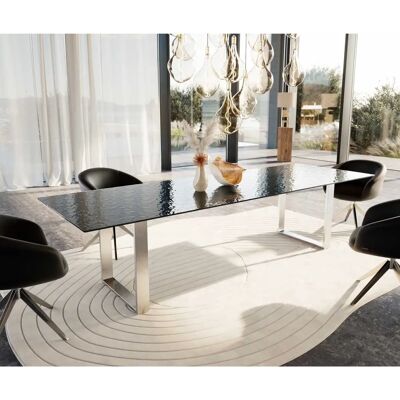 DELIFE Edge 300x100 Rauchschwarz Esstisch - Esszimmertisch DELIFE Edge 300x100 Rauchschwarz Esstisch - Esszimmertisch