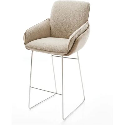 DELIFE - Luan-Flex - Boue - Acier inoxydable - Tabouret - Publicité DELIFE - Luan-Flex - Boue - Acier inoxydable - Tabouret - Publicité