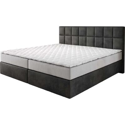 DELIFE Dream-Fine Boxspringbett - Taschenfeder, Memory Topper, Anthrazit DELIFE Dream-Fine Boxspringbett - Taschenfeder, Memory Topper, Anthrazit