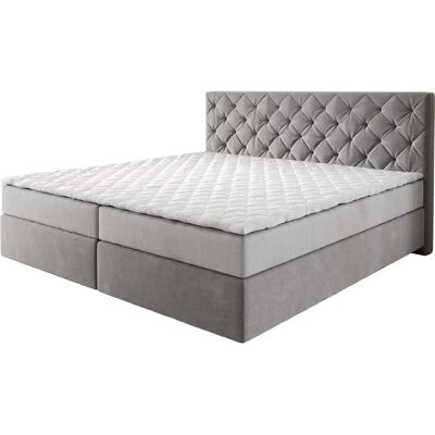 DELIFE - Dream-Great - Grau - 200x200 cm - Boxspringbett DELIFE - Dream-Great - Grau - 200x200 cm - Boxspringbett