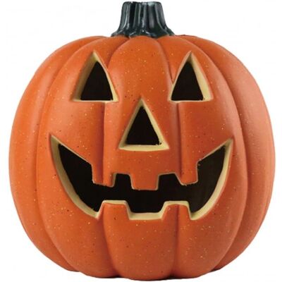 Horror-Shop - Grinsender Halloween Kürbis - Orange - 32 cm - Halloween decoration Horror-Shop - Grinsender Halloween Kürbis - Orange - 32 cm - Halloween decoration