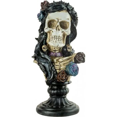 Horror-Shop - Miss Skelett Büste - Schwarz - Decorative bust Horror-Shop - Miss Skelett Büste - Schwarz - Decorative bust