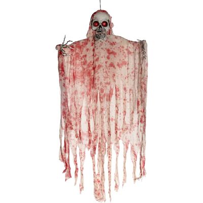 Horror-Shop - Blutiges Skelett - 170 cm - Beige - Halloween-Animatronik Horror-Shop - Blutiges Skelett - 170 cm - Beige - Halloween-Animatronik