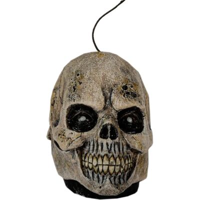 Horror-Shop Antik Totenkopf Mini-Maske Hängefigur Grau 15 cm - Mask Horror-Shop Antik Totenkopf Mini-Maske Hängefigur Grau 15 cm - Mask