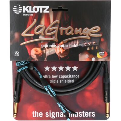 Klotz LA-GPP0600 LaGrange GOLD Gitarrenkabel 6 m - Instrumentenkabel Klotz LA-GPP0600 LaGrange GOLD Gitarrenkabel 6 m - Instrumentenkabel