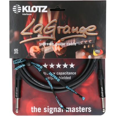 Câble guitare LaGrange Supreme Klotz - Instrument - 3m - Publicité Câble guitare LaGrange Supreme Klotz - Instrument - 3m - Publicité