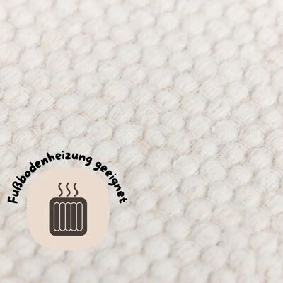 Andas Woolscape Handgewebter Beigefarbener Teppich - Teppich Andas Woolscape Handgewebter Beigefarbener Teppich - Teppich