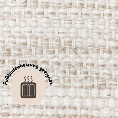 MY HOME Wollteppich Wolltraum Passion - Handgewebt, 80x150cm, Beige MY HOME Wollteppich Wolltraum Passion - Handgewebt, 80x150cm, Beige