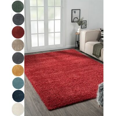 MYFLAIR - My Shaggy - Weinrot - 100x150 cm - Rug MYFLAIR - My Shaggy - Weinrot - 100x150 cm - Rug