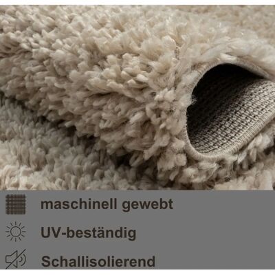 My Flair My Shaggy Teppich - 120cm Beigefarbener Bodenbelag My Flair My Shaggy Teppich - 120cm Beigefarbener Bodenbelag