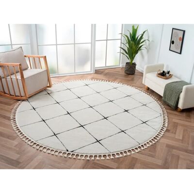 MYFLAIR Moroccan Square Teppich - Hochflor Musterteppich für Innen MYFLAIR Moroccan Square Teppich - Hochflor Musterteppich für Innen