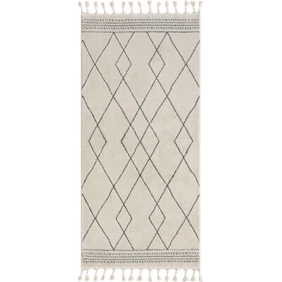 MYFLAIR MÖBEL & ACCESSOIRES Moroccan Design Grau Hochflor-Teppich - Teppich MYFLAIR MÖBEL & ACCESSOIRES Moroccan Design Grau Hochflor-Teppich - Teppich