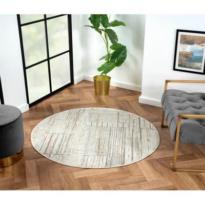 My Flair My Love runder Teppich - 120cm, Polyester, Retro Stil My Flair My Love runder Teppich - 120cm, Polyester, Retro Stil