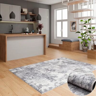 Home Affair Mülenen Grauer Teppich - Modern, Waschbar Indoor & Outdoor Home Affair Mülenen Grauer Teppich - Modern, Waschbar Indoor & Outdoor