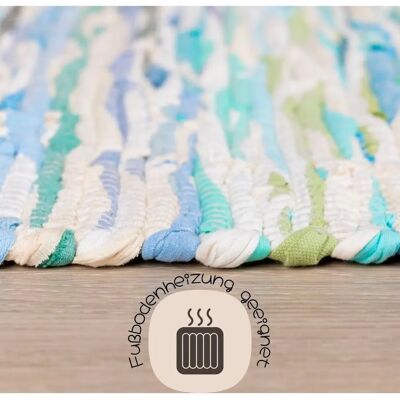 Lüttenhütt Bente Handwebteppich - Recycelte Baumwolle & Polyester Lüttenhütt Bente Handwebteppich - Recycelte Baumwolle & Polyester