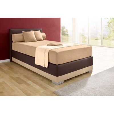 MAINTAL Lago Boxspringbett - 120x200 cm, Microvelours/Kunstleder MAINTAL Lago Boxspringbett - 120x200 cm, Microvelours/Kunstleder