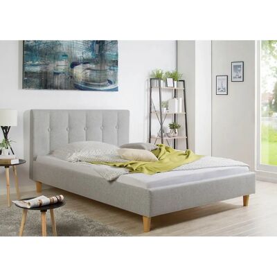 MAINTAL Leesburg - Polsterbett, hellgrau, 100x200 cm, Made in Germany - Bett MAINTAL Leesburg - Polsterbett, hellgrau, 100x200 cm, Made in Germany - Bett