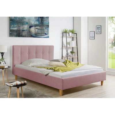 MAINTAL Leesburg Pink Polsterbett - Gepolsterte Seiten- und Kopfteilflächen - Hergestellt in Deutschland MAINTAL Leesburg Pink Polsterbett - Gepolsterte Seiten- und Kopfteilflächen - Hergestellt in Deutschland