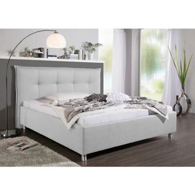 MAINTAL Portneuf Polsterbett - 160x200cm - Hellgrau - Bett MAINTAL Portneuf Polsterbett - 160x200cm - Hellgrau - Bett