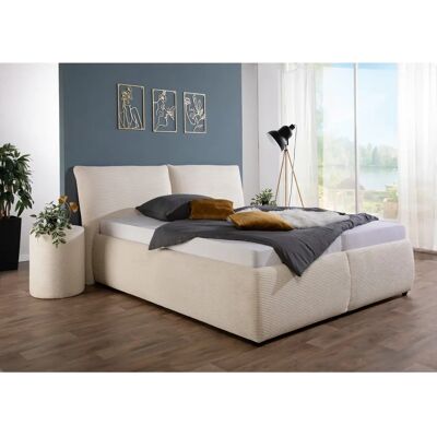 MAINTAL Beiges Polsterbett mit Stauraum - Polsterbett MAINTAL Beiges Polsterbett mit Stauraum - Polsterbett