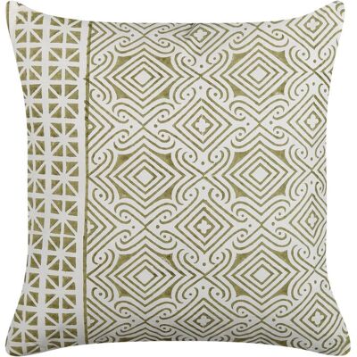 Coussin en coton Beliani - 45x45 cm - Vert et Blanc - Motif Oriental - Lot de 2 - Publicité Coussin en coton Beliani - 45x45 cm - Vert et Blanc - Motif Oriental - Lot de 2 - Publicité