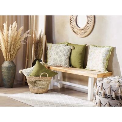 Beliani SYRINGA Cotton Cushions - Geometric Pattern 45x45 cm Beliani SYRINGA Cotton Cushions - Geometric Pattern 45x45 cm