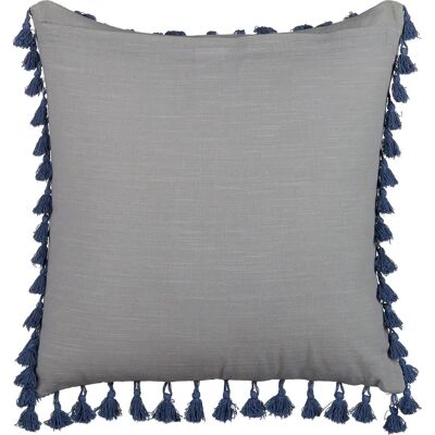 Beliani Set aus 2 Graue Leinenkissen - Kissen Beliani Set aus 2 Graue Leinenkissen - Kissen