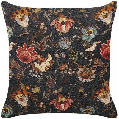Beliani Almohada decorativa multicolor en terciopelo con motivo floral - Decor moderno y glamuroso Beliani Almohada decorativa multicolor en terciopelo con motivo floral - Decor moderno y glamuroso
