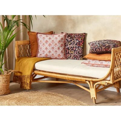 Beliani Cotton Flower Pattern Cushions - 45x45cm - Cushions Beliani Cotton Flower Pattern Cushions - 45x45cm - Cushions