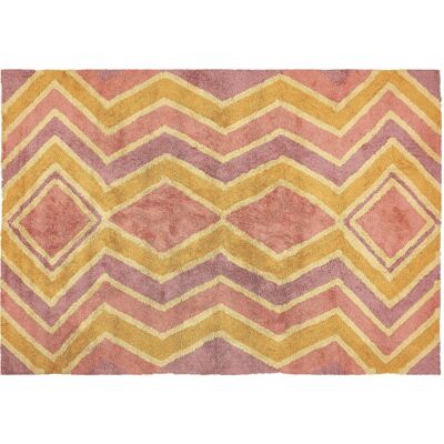 Alfombra de algodón Beliani - 160x230cm Rectangular Diseño geométrico moderno Alfombra de algodón Beliani - 160x230cm Rectangular Diseño geométrico moderno