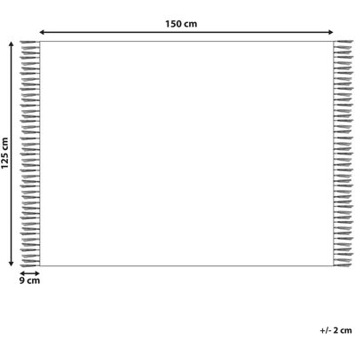 Beliani Decke Braun Acryl 125 x 150 cm Dekoratives Wurf - Decke Beliani Decke Braun Acryl 125 x 150 cm Dekoratives Wurf - Decke