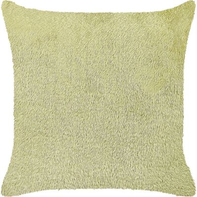 Coussin en Polyester Vert Beliani - Accessoire Décor Bohème Carré - Publicité Coussin en Polyester Vert Beliani - Accessoire Décor Bohème Carré - Publicité