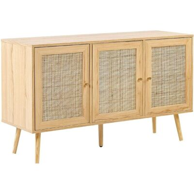 Beliani Rattan 3-ovinen Lipasto Beliani Rattan 3-ovinen Lipasto