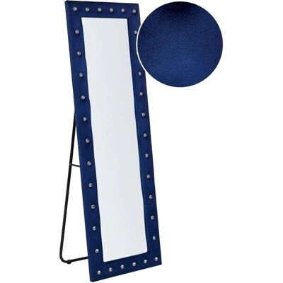Espejo de Pie Beliani Azul Marino Terciopelo 50x150cm - Standing Mirror Espejo de Pie Beliani Azul Marino Terciopelo 50x150cm - Standing Mirror